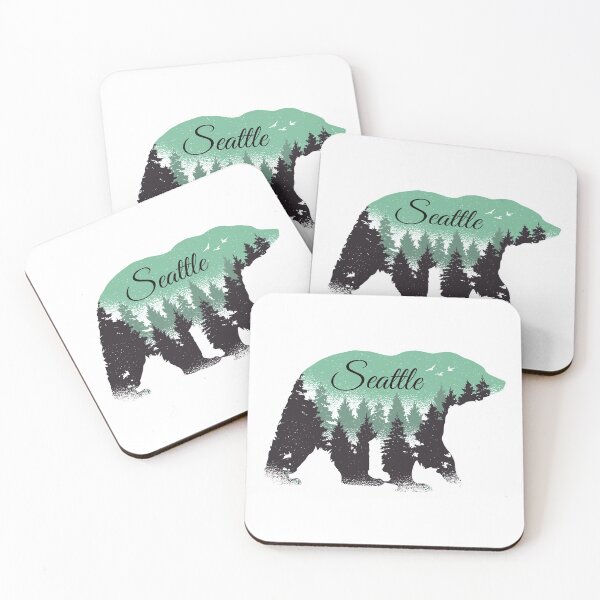 Item preview, 03 Seattle, Forests, and Bears designed and sold by ajsloan.