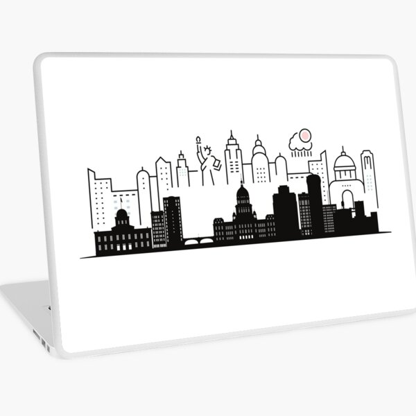 Item preview, USA Skyline Silhouette designed and sold by wisamart.