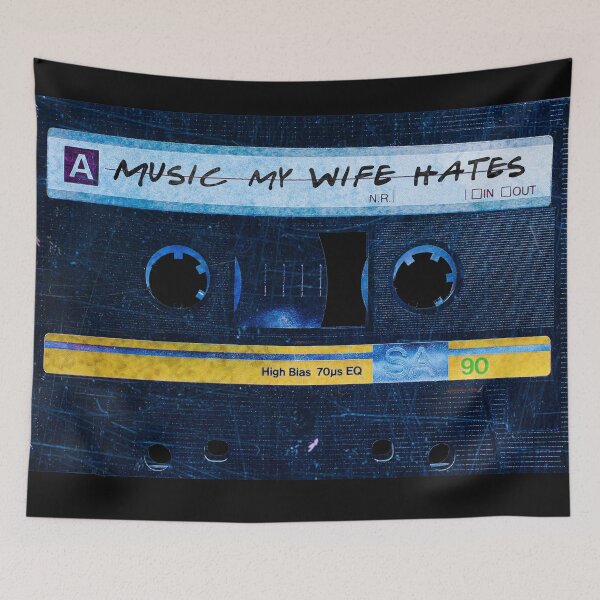 Item preview, Music My Wife Hates Cassette designed and sold by subculturepress.