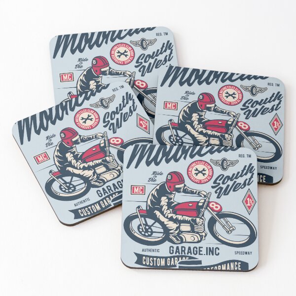 Item preview, Southwest Motorcycle Retro Biker Illustration designed and sold by Arko  Ranger.