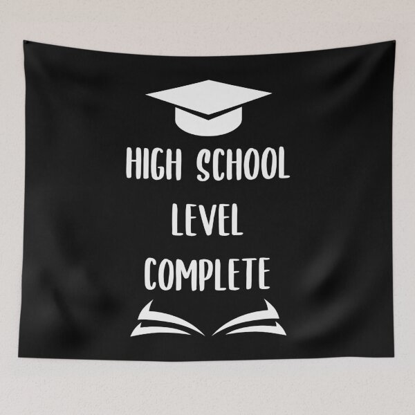 Item preview, high school level complete, high school, Graduation gift, student gift designed and sold by Dkh Fashion.