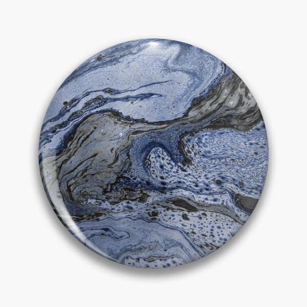 Item preview, Hydro Dipped Silvered Blue Speckles designed and sold by ArtRoomOregon.