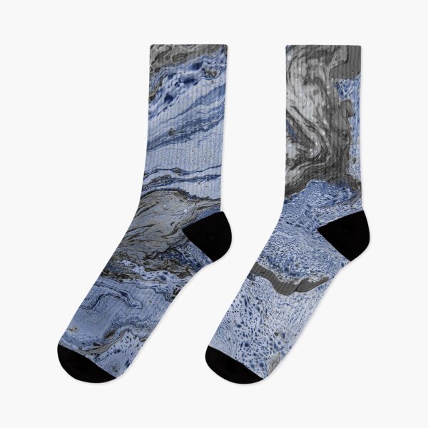 Item preview, Hydro Dipped Silvered Blue Speckles designed and sold by ArtRoomOregon.
