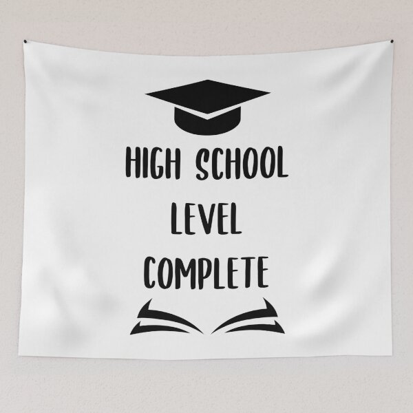 Item preview, high school level complete, high school, Graduation gift, student gift designed and sold by Dkh Fashion.