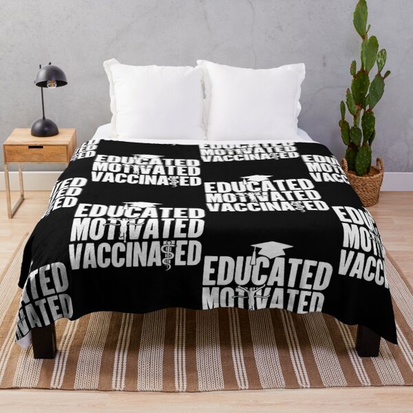 Item preview, Educated Motivated Vaccinated Immunized designed and sold by GravitiTees.