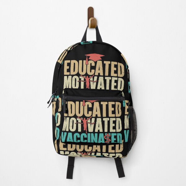 Item preview, Educated Motivated Vaccinated Protected designed and sold by GravitiTees.