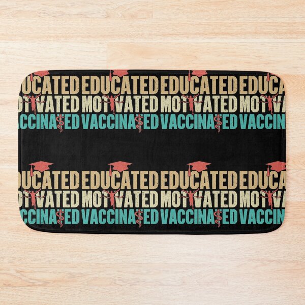 Item preview, Educated Motivated Vaccinated Protected designed and sold by GravitiTees.