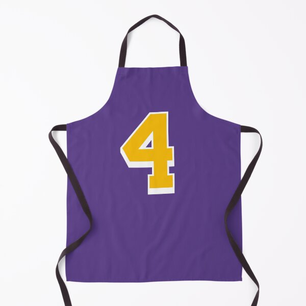 Item preview, 4 Yellow Number Four Purple Basketball Jersey designed and sold by elhefe.
