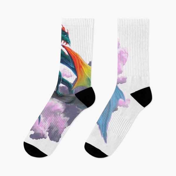 Item preview, Rainbow Dragon in Clouds designed and sold by Andrew Gaia.
