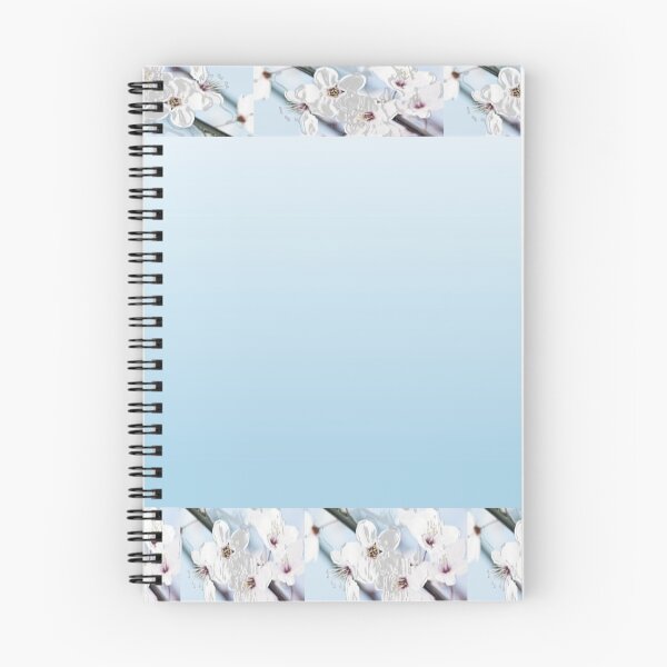 Item preview, Baby blue background with white flowers as trim designed and sold by Vicky Rodden.