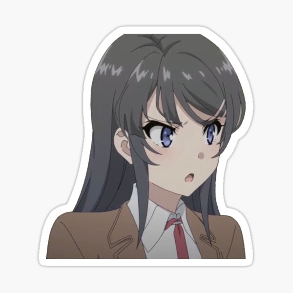 Anime Girl Face Stickers for Sale