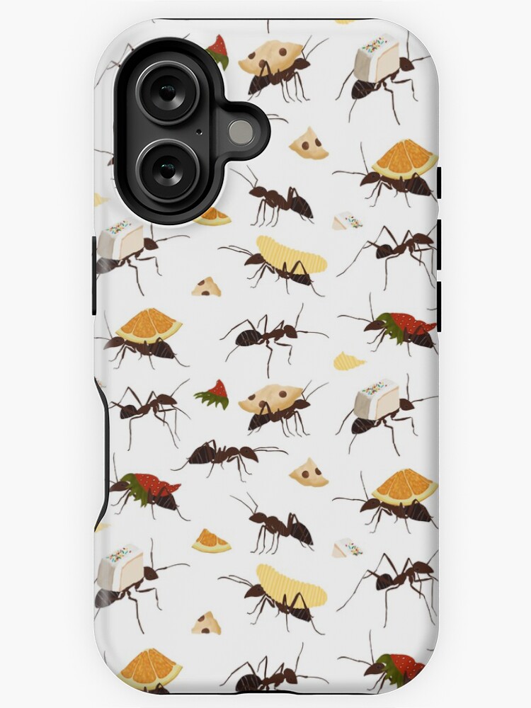 Imagen 1 de 4, Funda de iPhone con la obra Hormigas llevando bocadillos, diseñada y vendida por amymh.