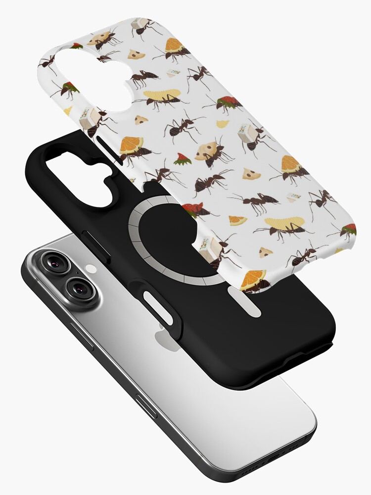 Imagen 2 de 4, Funda de iPhone con la obra Hormigas llevando bocadillos, diseñada y vendida por amymh.