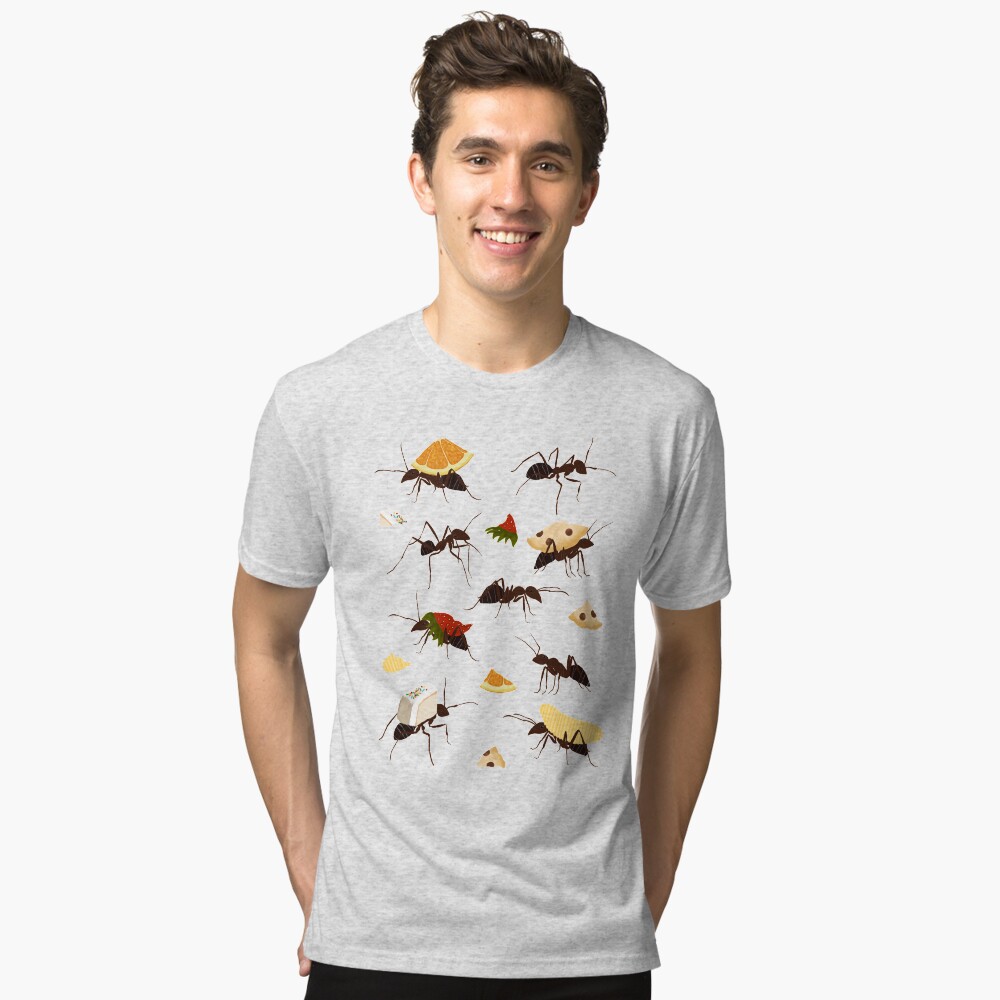 Vista previa del artículo con la obra «Camiseta de tejido mixto», diseñado y vendido por amymh.
