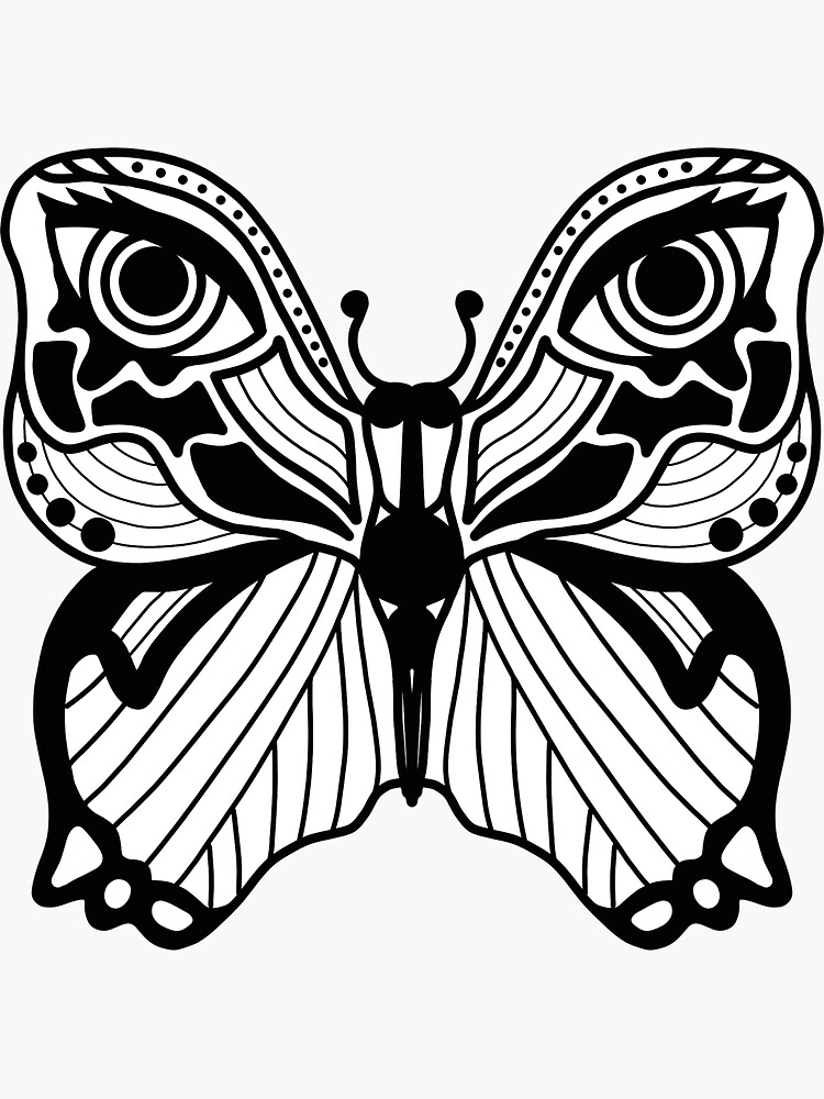"Butterfly Eyes" Sticker for Sale by honeytokens Redbubble