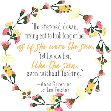 Artwork thumbnail, Leo Tolstoy Anna Karenina Quote by Dollfacedesign