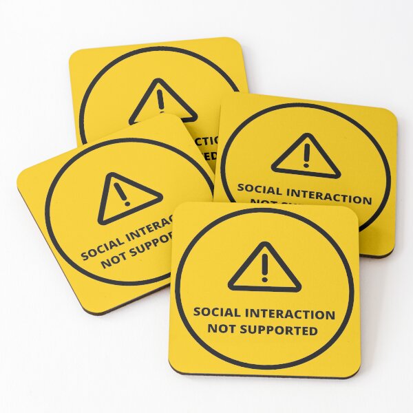 Item preview, Social Interaction Not Supported  designed and sold by Christeena-.