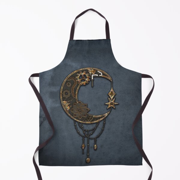 Item preview, Noble steampunk moon with gears designed and sold by nicky2342.