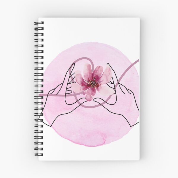 Item preview, hands touching flower designed and sold by pinex.