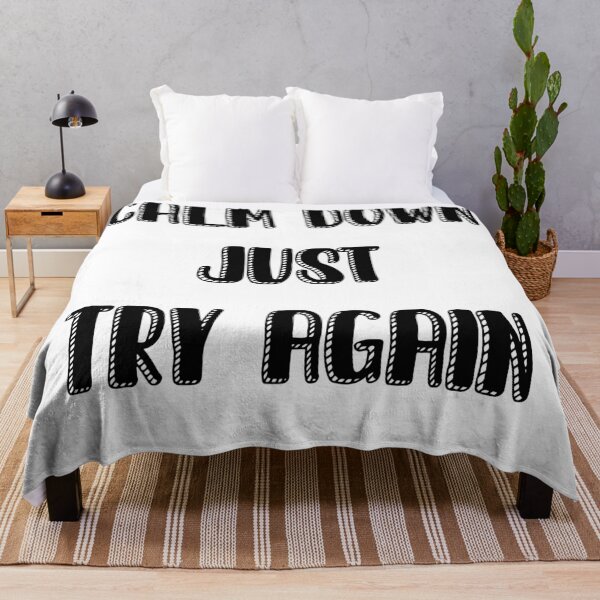Item preview, Calm down just try again designed and sold by JirehShop.