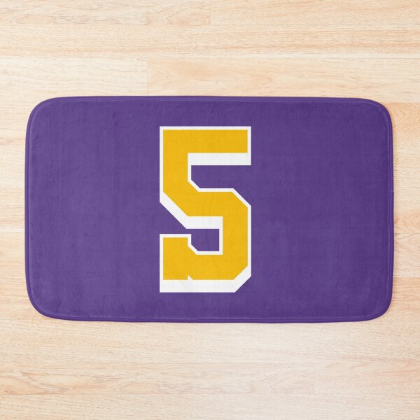 Item preview, 5 Yellow Number Five Purple Basketball Jersey designed and sold by elhefe.