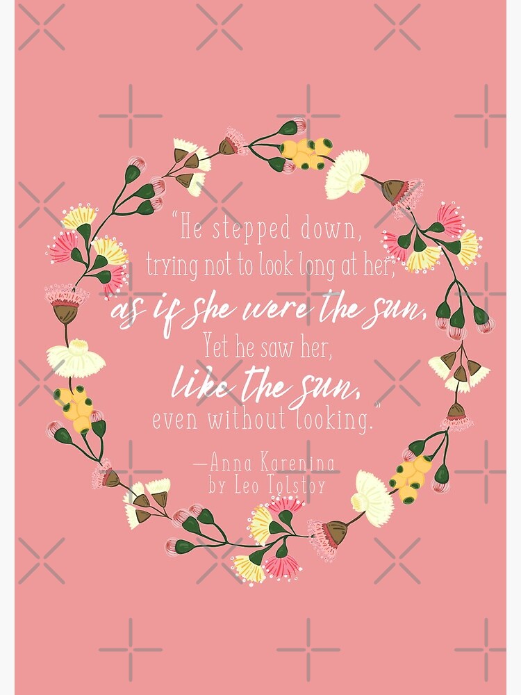 Thumbnail 3 of 3, Journal, Leo Tolstoy Anna Karenina Quote designed and sold by Dollfacedesign.
