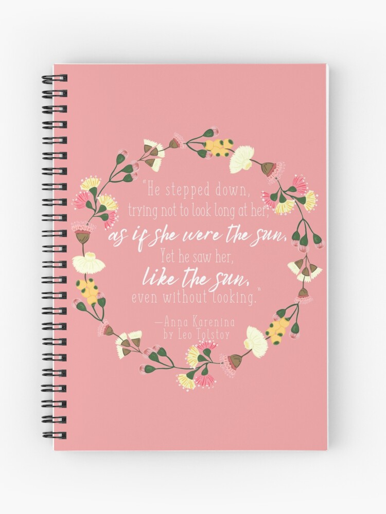Thumbnail 1 of 3, Journal, Leo Tolstoy Anna Karenina Quote designed and sold by Dollfacedesign.