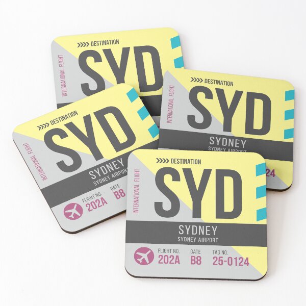 Item preview, Sydney Airport Stylish Luggage Tag (SYD) designed and sold by SLAG-Creative.