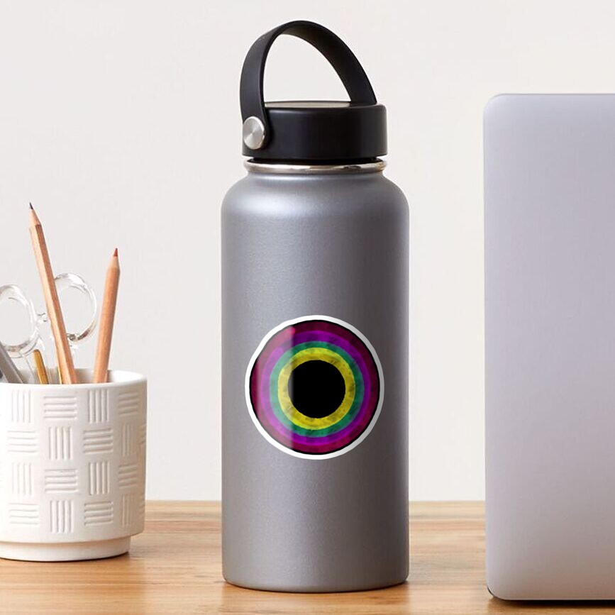 Abstract Watercolor Rings 2.0 Sticker
