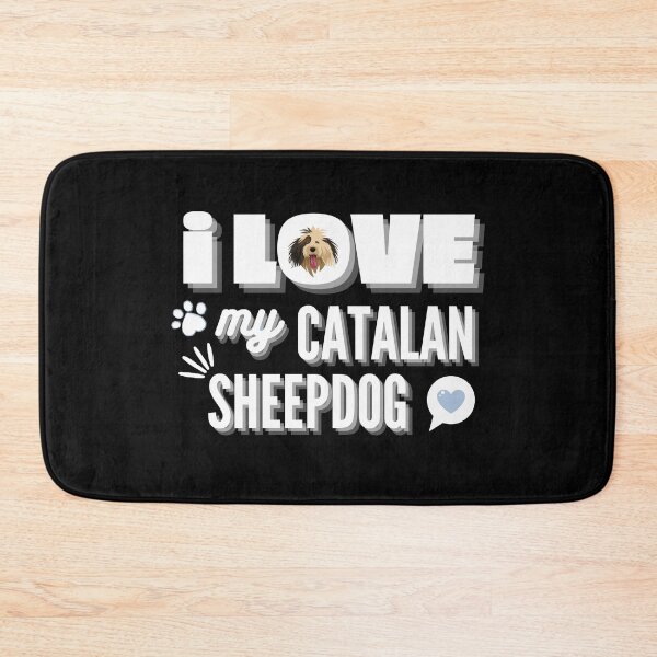 Item preview, I Love My Catalan Sheepdog Text-Based Design designed and sold by yumiso.