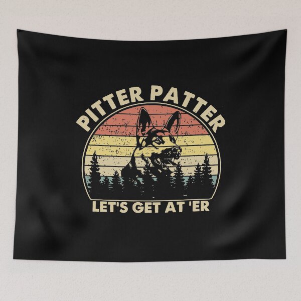 Item preview, Pitter Patter German Shepherd - Pitter Patter Lets get at'er designed and sold by parrishherrera.