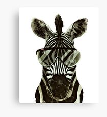 Hipster Zebra Leinwanddruck