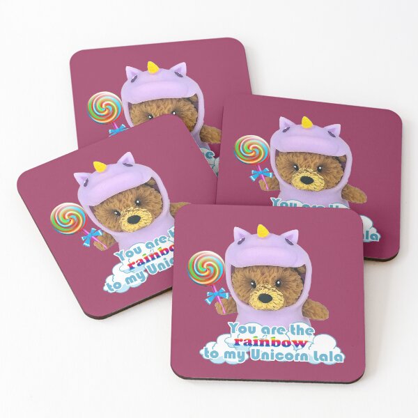 Item preview, cute unicorn bear lala lollipop designed and sold by bearlalaland.