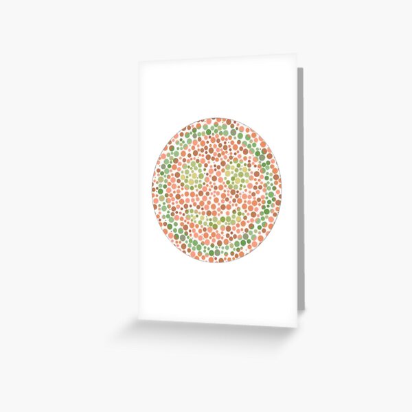 Colour Blind Test no.1 Greeting Card for Sale by JC Den