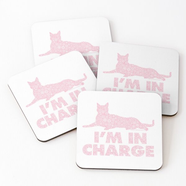 Item preview, I’m In Charge Cat Circle Design - Pink designed and sold by Pierre Bernard Jr.