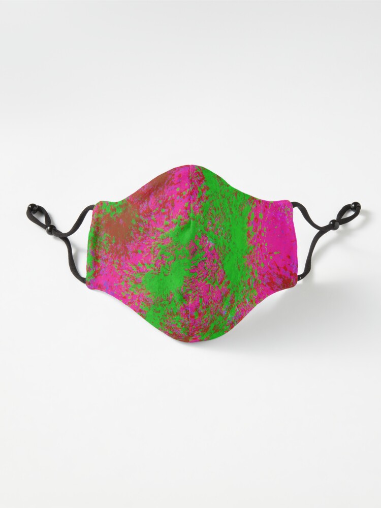 Alternate view of Fanny Pack Glitch Pink and Lime Mask