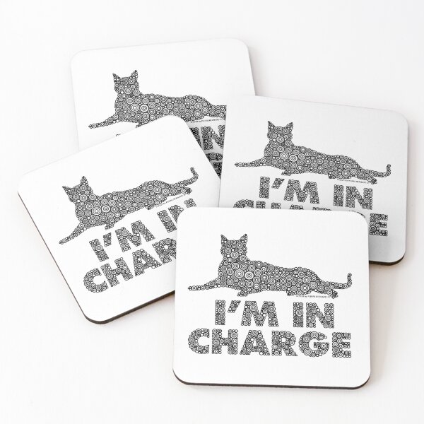 Item preview, I’m In Charge Cat Circle Design - Black designed and sold by Pierre Bernard Jr.