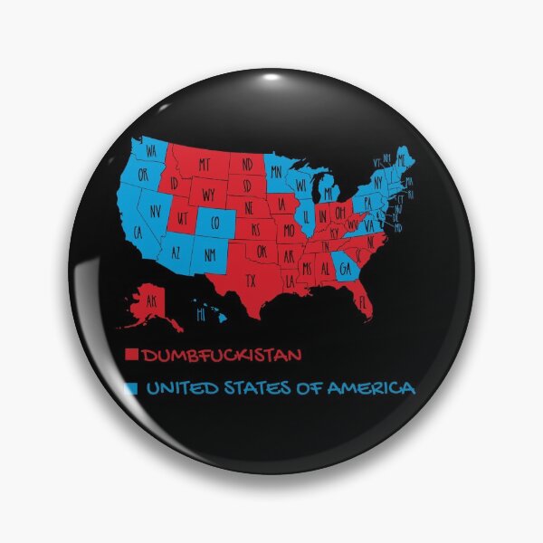Item preview, Dumbfuckistan is Red United States of America is Blue designed and sold by ShirtzTonight.