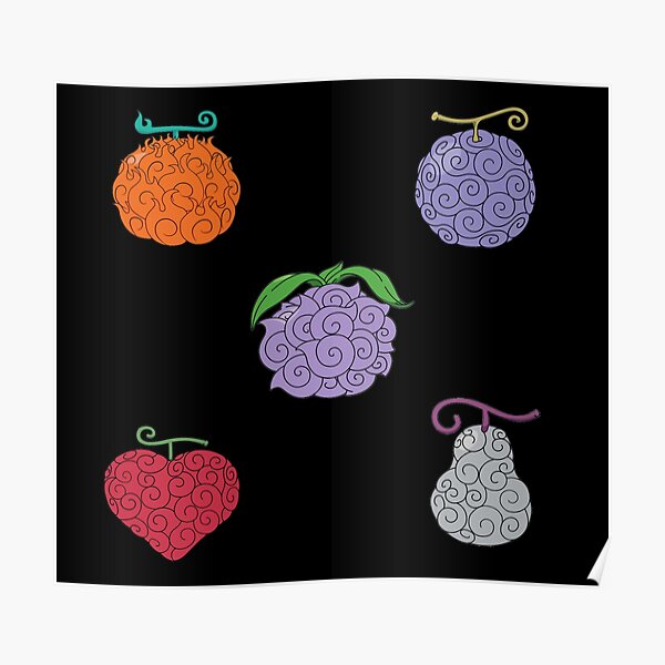 Devil Fruit Posters Redbubble