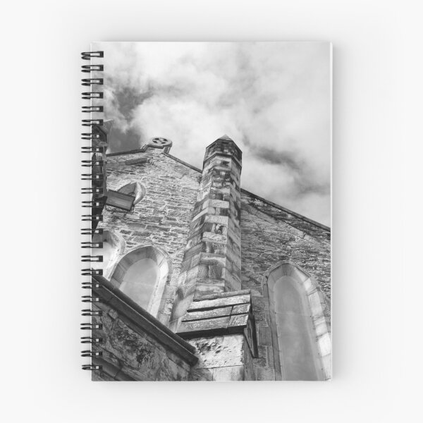 Item preview,  Phantasmagoria ~ Black & White Gothic Church Image  ~ St Mary's Church, Bagillt designed and sold by FlorriesAngels.