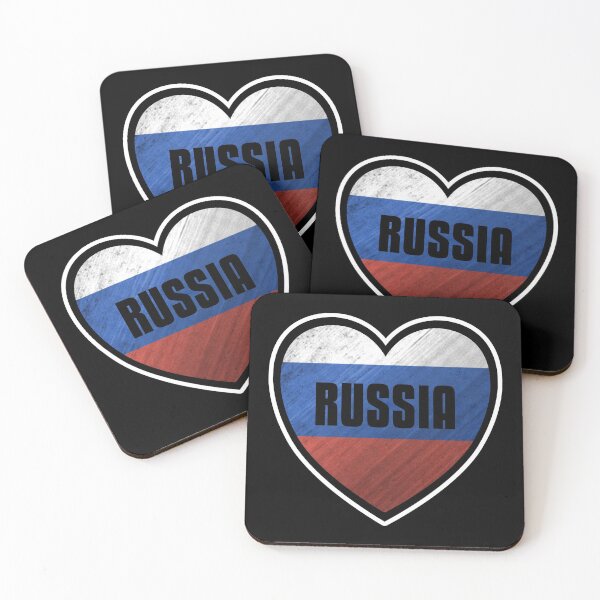 Item preview, Russia Heart Icon with Bold Text and Flag Overlay designed and sold by dylanxh.