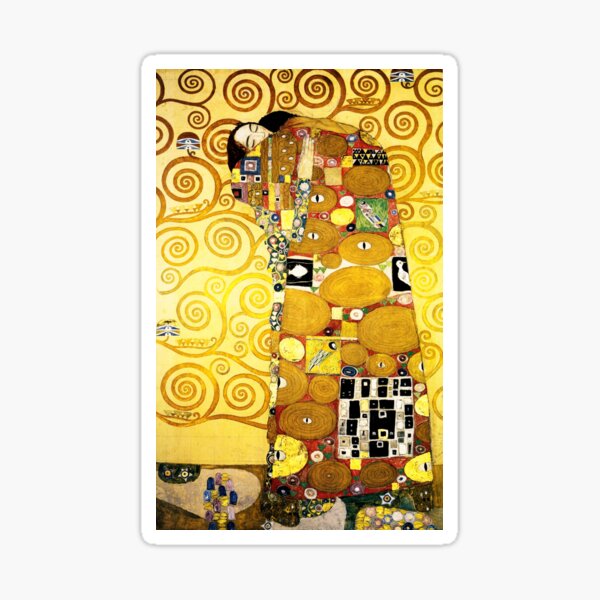 Gustav Klimt The Embrace Sticker