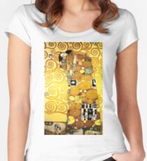 Gustav Klimt The Embrace Women's Fitted Scoop T-Shirt