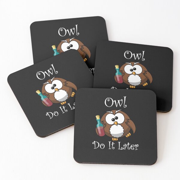 Item preview,  Owl Do It Later designed and sold by BritzShop.