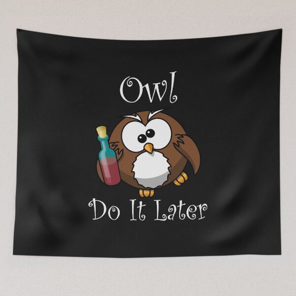 Item preview,  Owl Do It Later designed and sold by BritzShop.