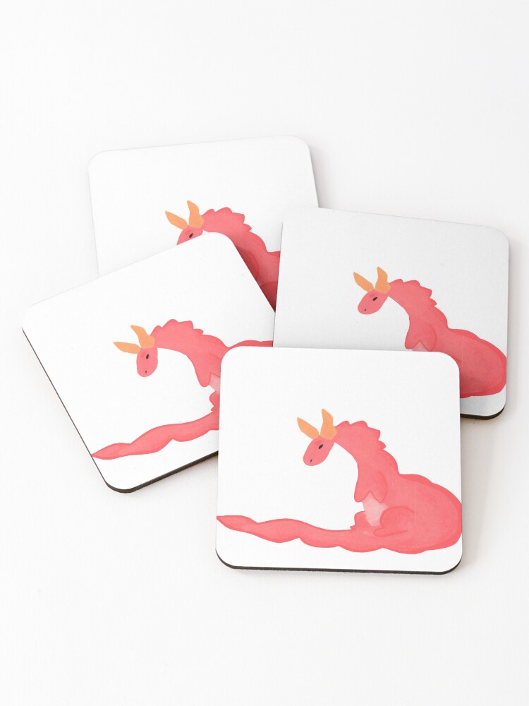 Thumbnail 1 of 5, Coasters (Set of 4), Dragon designed and sold by 445-Designs.