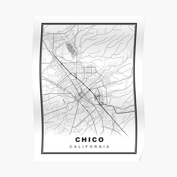 Chico Map Poster