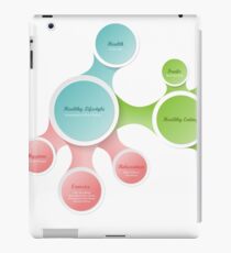 Healthy Lifestyle infographics iPad Case/Skin