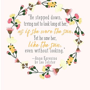 Artwork thumbnail, Leo Tolstoy Anna Karenina Quote in Pink by Dollfacedesign