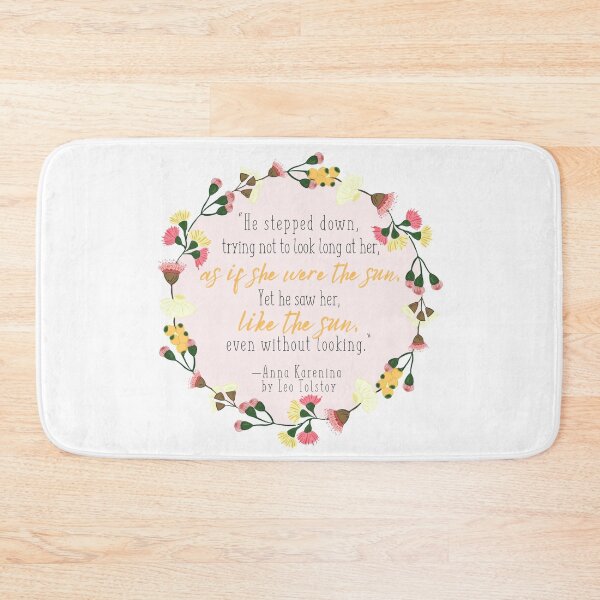 Item preview, Leo Tolstoy Anna Karenina Quote in Pink designed and sold by Dollfacedesign.